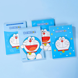Doraemon Genuine Flip-Up Sketch Book A4 Art Student Painting Book Special Large Coil Picture Book Thickeneded Book