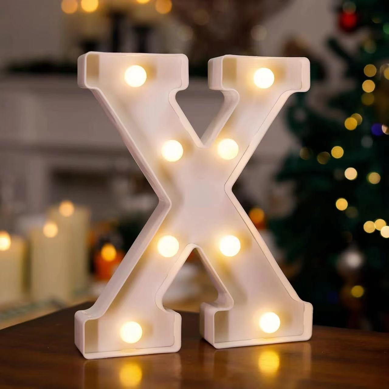 Lámpara LED de Letras y Números de PVC Decorativa para Fiestas y Bodas image 28