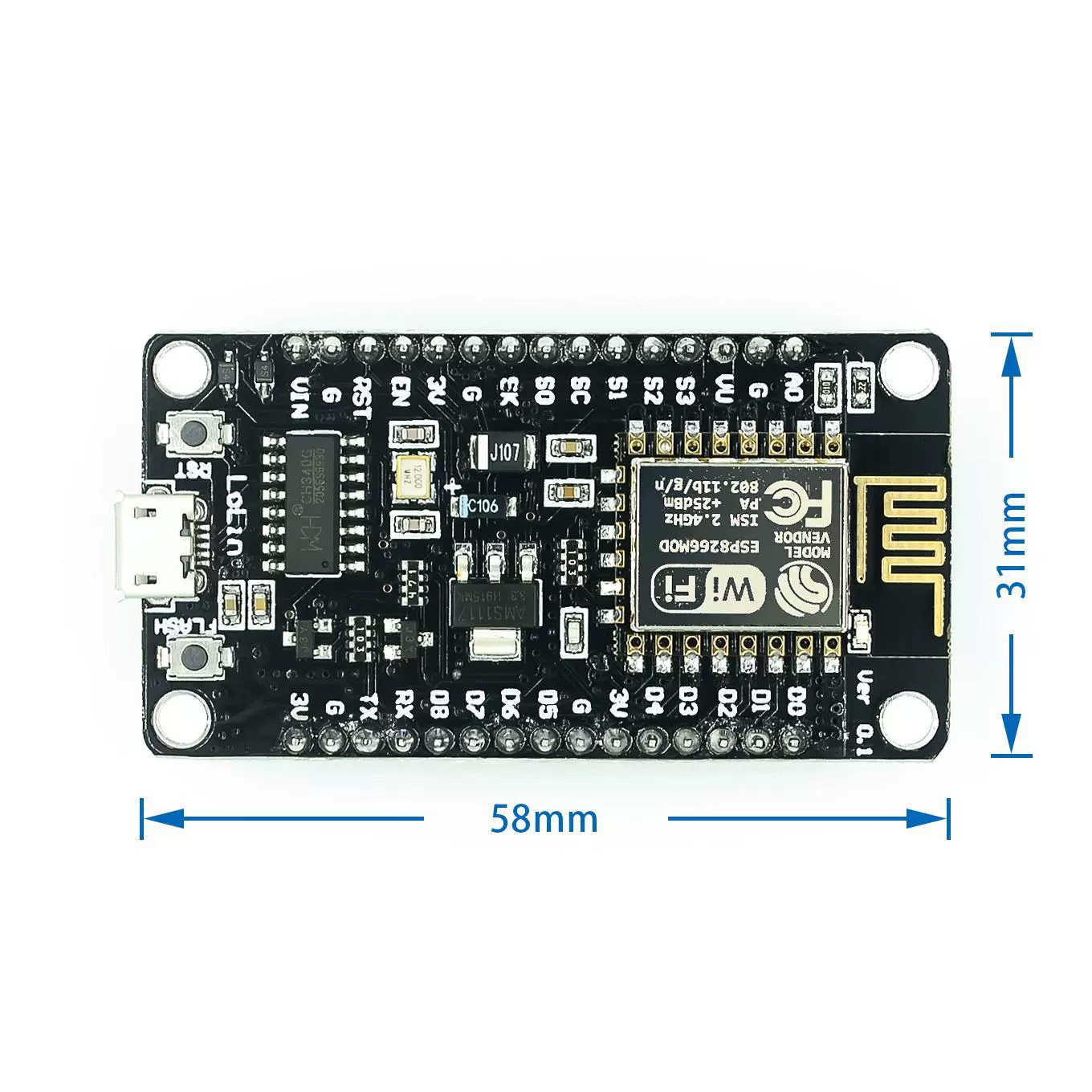 Nodemcu lua wifi V3 Internet of Things development ESP8266 serial port wifi module