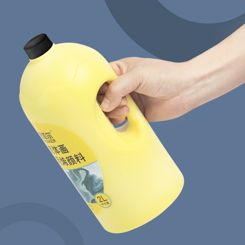 Acrylic fluid paint vat bottled 2L fluid bear diy painting pigment large capacity fluid bear cell pigment