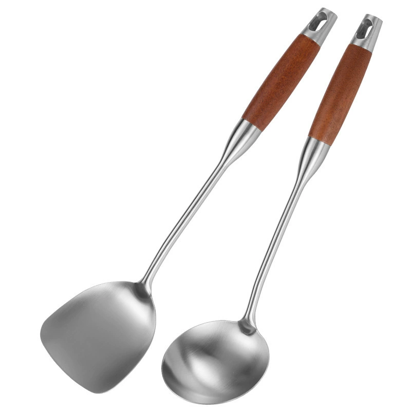 spatula stir-frying spatula? Need translate accurately: 304 нержавеющая сталь лопатка для жарки, кухонные принадлежности, деревянная ручка, суповая ложка, друшлак, розовое дерево, оборотная сковорода? The input: "304 stainless steel spatula stir-frying spatula household kitchen kitchen utensils wooden handle soup spoon colander rosewood stir-frying spatula flat spatula" Translate piecewise: "Сковорода лопатка из нержавеющей стали 304 для жарки, кухонные принадлежности, деревянная ручка, суповая ложка, дуршлаг, розовое дерево, лопатка для жарки, плоская лопатка"