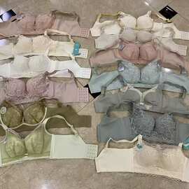 高档品牌内衣尾货杂款无钢圈文胸女直播货源摆地摊实体店特价福利