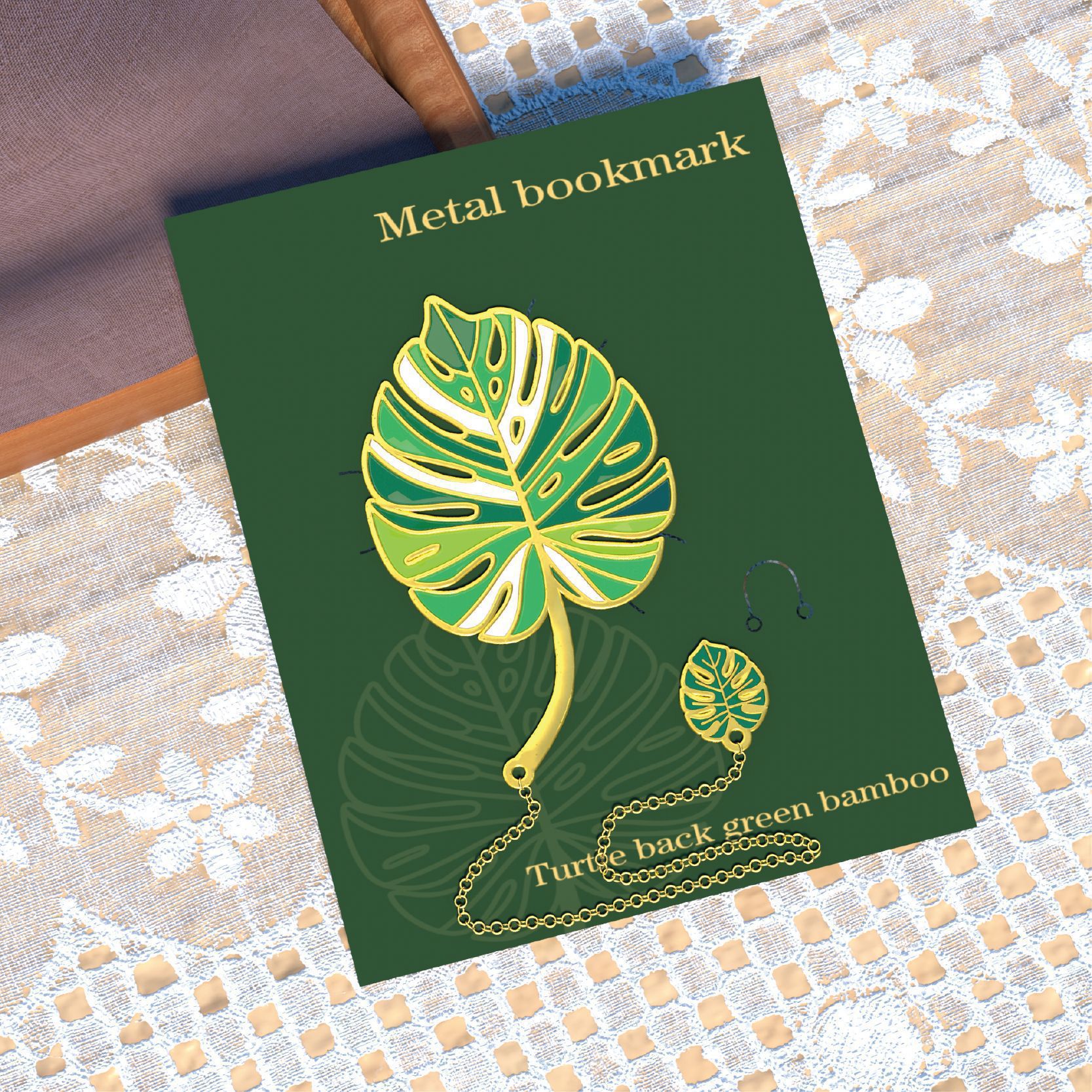 Van Gogh Metal Bookmark Quiet Flower Language Series ins Estilo pequeño fresco y divertido Clip de página de libro de flores simple creativo