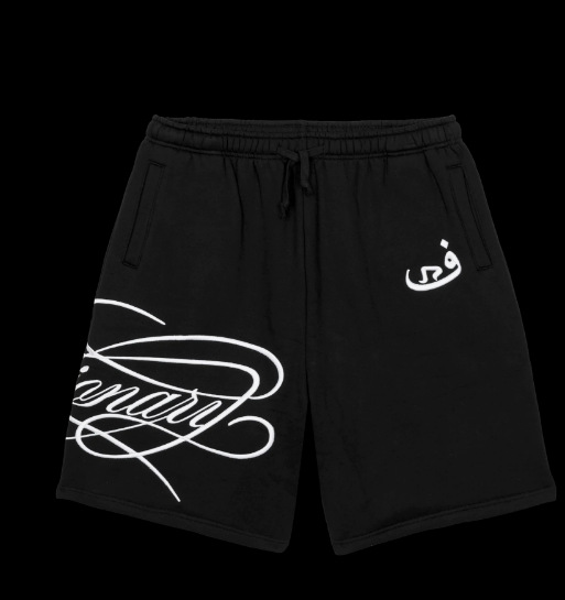 Visionary Club Script Sweat Shorts Black