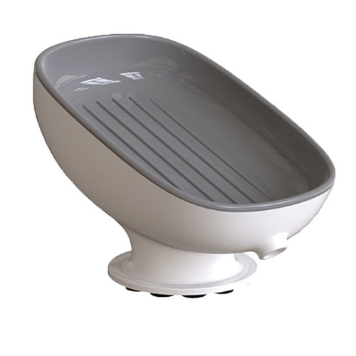 Soap Dish Drain without Drilling Household Luxury Adhesive Soap Dish Bathroom Storage Soap Rack Bathroom Shelf