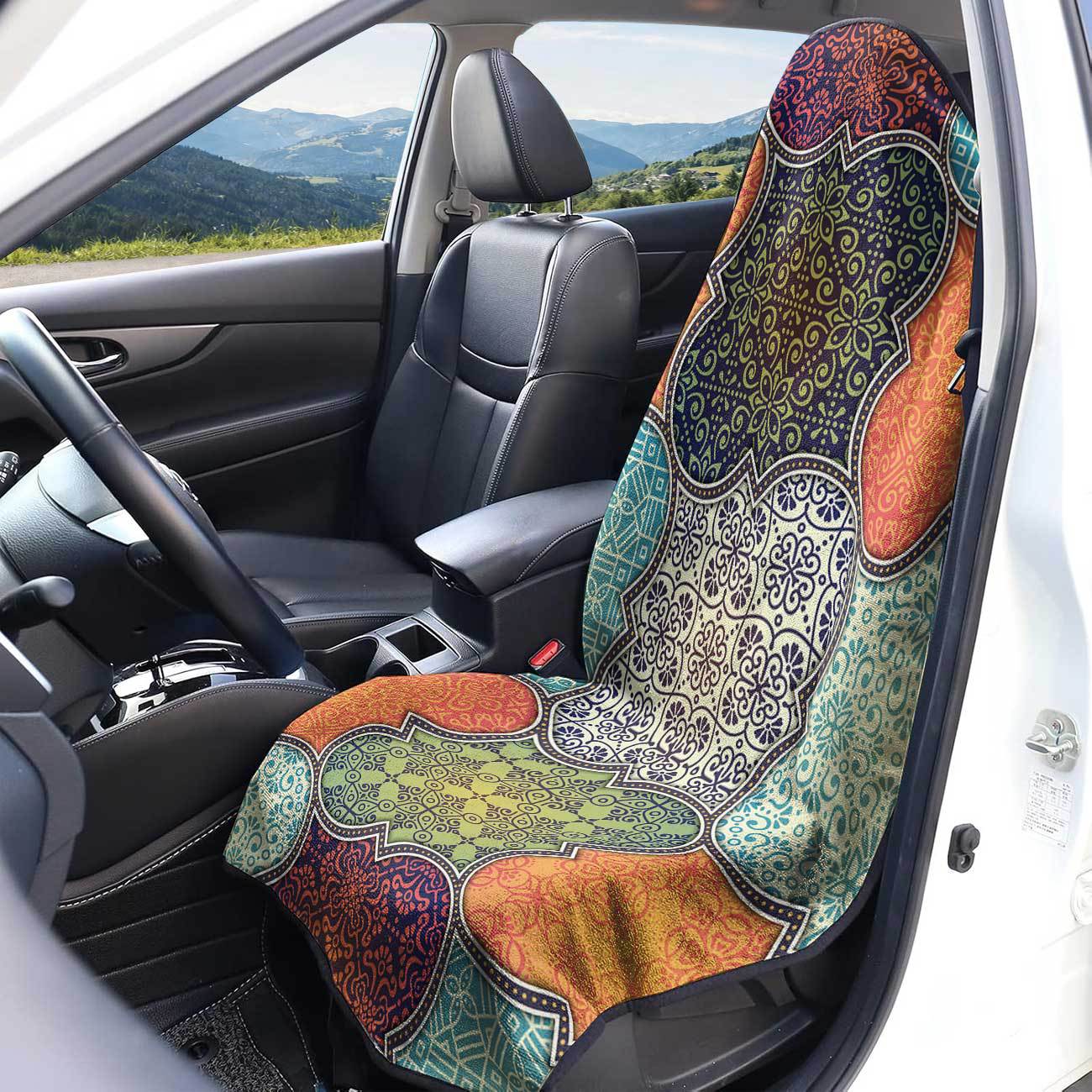 Car seat towel cover front seat protector suitable for gym and exercise, universal for all seasons, car use 31