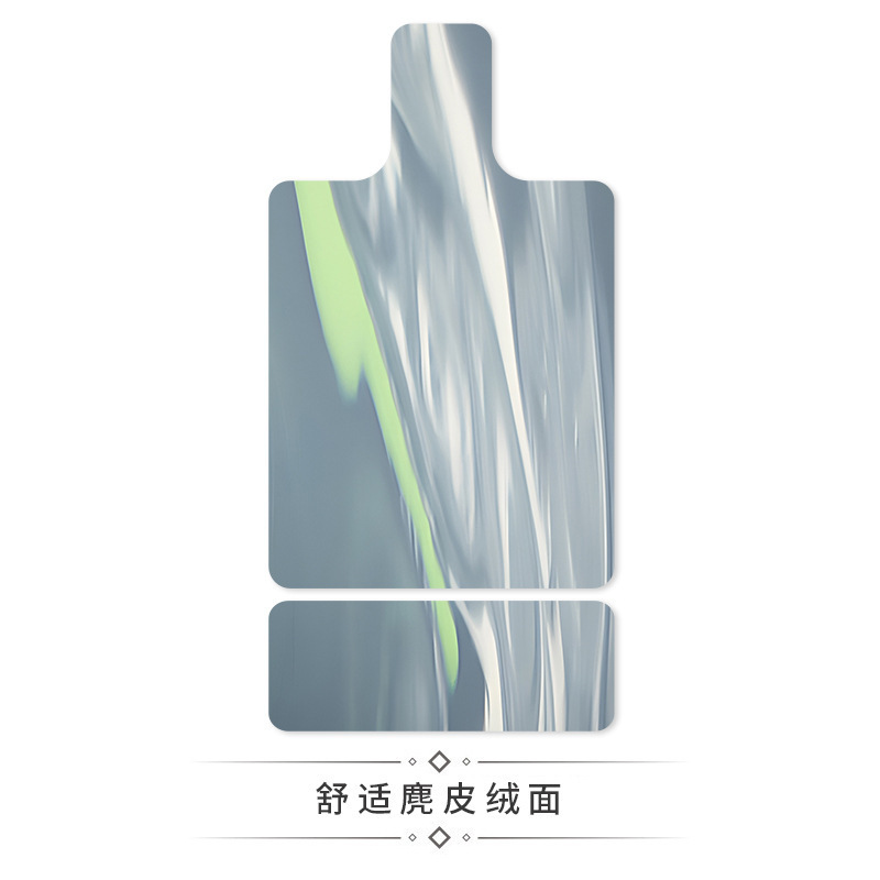 跨境麂皮绒lulu撞色普拉提核心床垫橡胶瑜伽垫吸汗器械印花专用垫|undefined