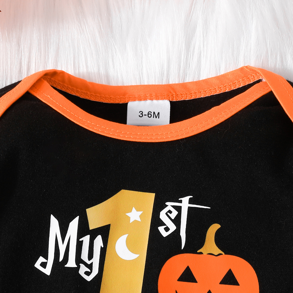 Halloween Vacation Pumpkin Cotton Boys Clothing Sets display picture 3