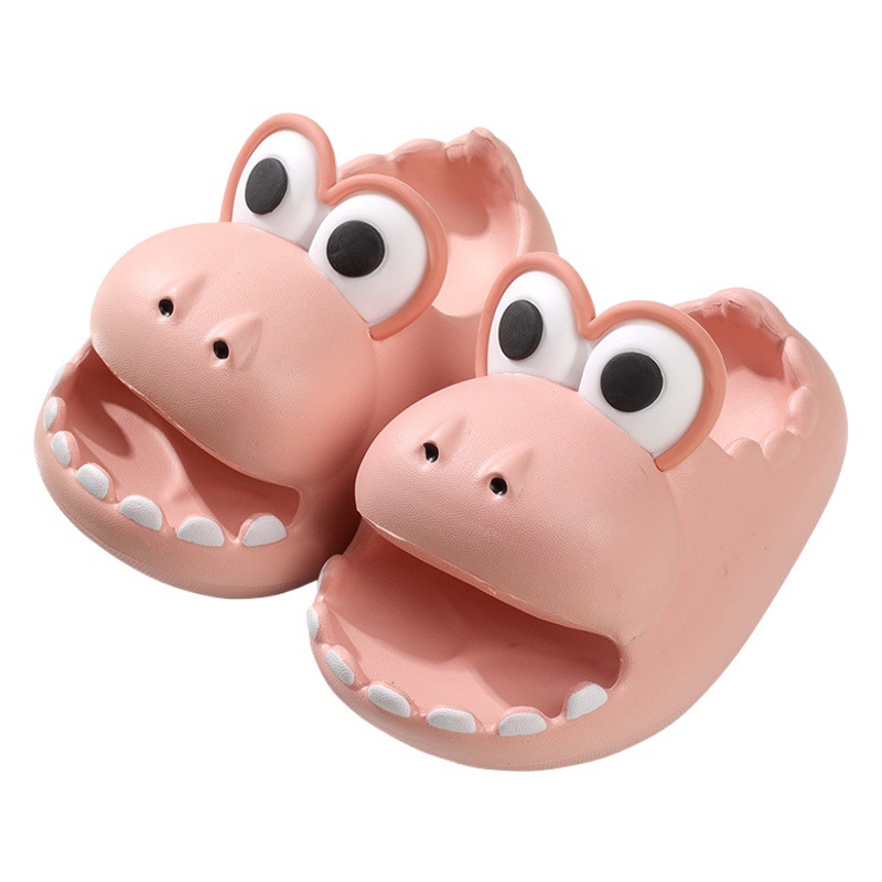Dinosaurio lindo hogar antideslizante suela gruesa zapatillas para niños verano Niños Niñas EVA cerrado dedo del pie bebé zapatillas al aire libre