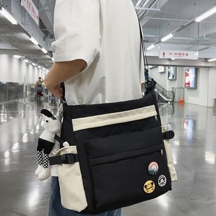 Large Capacity Bag Men's Tote Bag Trendy Brand Tooling Bag Simple Commuter Handbag Lightweight Popular Class Crossbody Bag