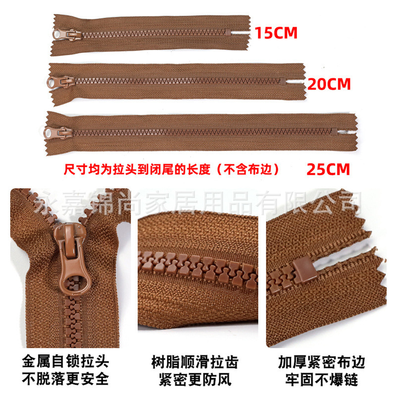 5番樹脂ファスナー閉鎖テールジーンズドア襟ダウン服ポケットバッグショートファスナー服アクセサリー|undefined