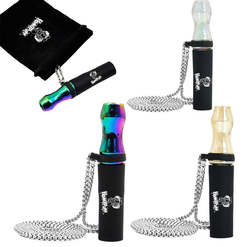 new pattern Honeypuff Glass nozzle stainless steel Necklace silica gel Hookah Suction nozzle Hookah nozzle