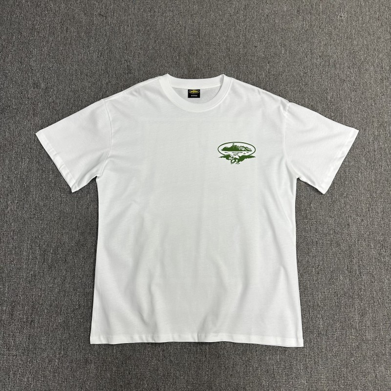 Comercio exterior al por mayor Alcatraz Basic Series C0rteiz Phantom Letter Logo Camiseta impresa Traje de pareja