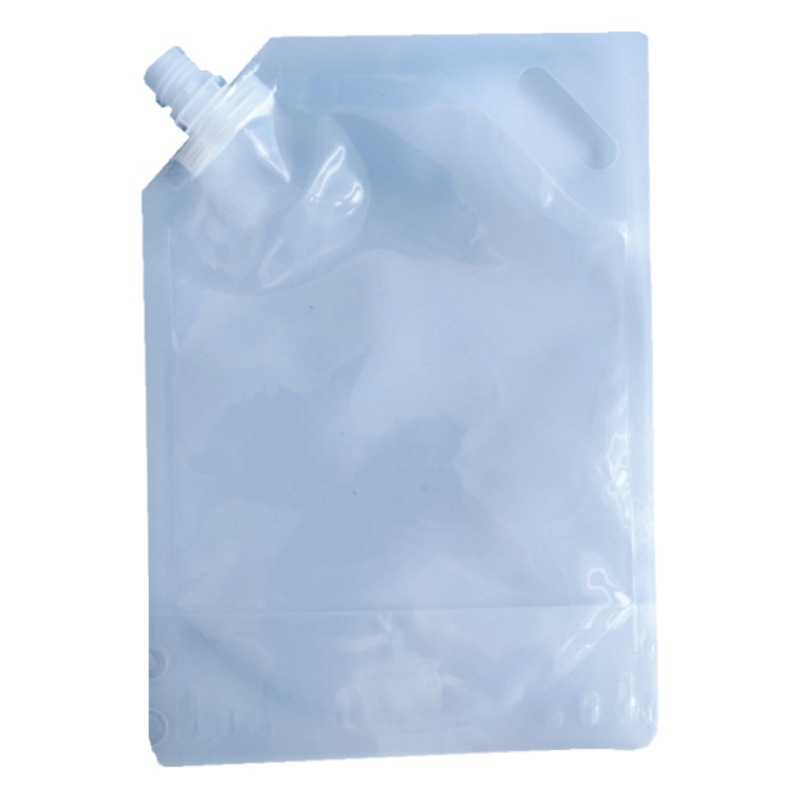 Bolsa de boquilla de succión bolsa de embalaje de grado alimenticio bolsa de almacenamiento transparente bolsa de cerveza engrosada portátil de gran diámetro al por mayor