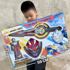 Official Chinese Superman Ultraman Hero Soft PVC Monster Superman Combination Model Toy Set Mega Box with Denjiro