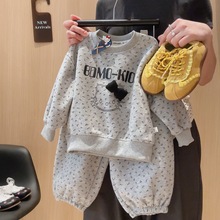 2025春秋季新款儿童卫衣套装可爱女童卫衣卫裤韩版外穿卫衣套装