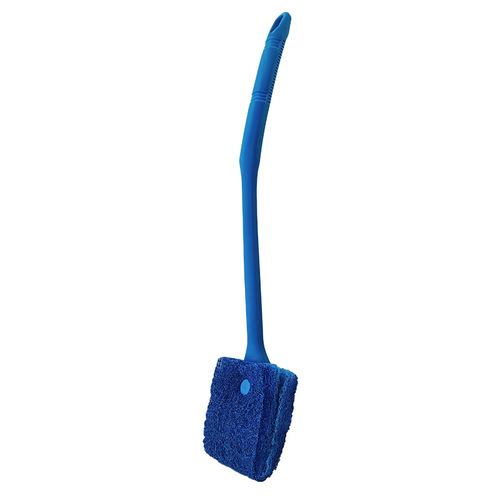 Fish tank brush, long handle brush, double-sided cleaning brush, aquarium tank wiper, turtle tank tank cleaning tool, 40cm long