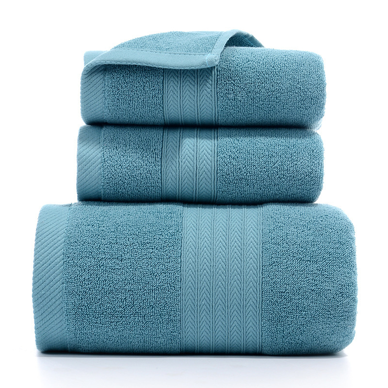 Cotton Type A Towel Bath Towel suit Cotton Towel Bath Towel Three-Piece Set Hand Gift Towel Gift Box