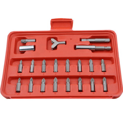 100-piece set of bits, bits, screwdriver adapters, 45# steel metric cross-shaped plum blossom bit set