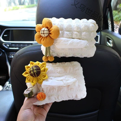 Cute car-mounted tissue box, hanging Car tissue box/set