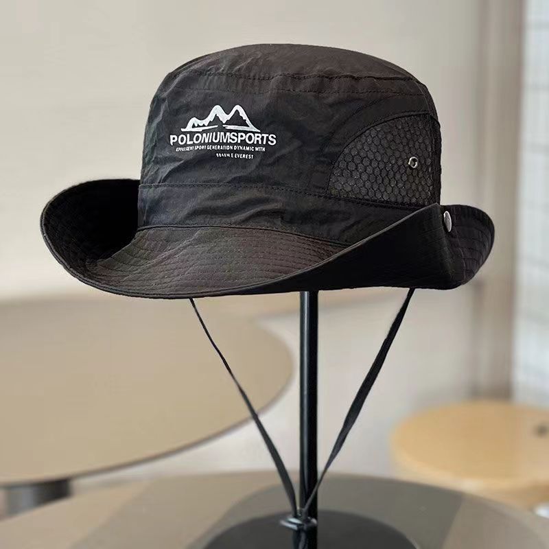 マウンテンキャンプ巾着漁師帽子サンシェードハイキング日焼け止め屋外登山釣り帽子ウエスタンカウボーイハット|undefined