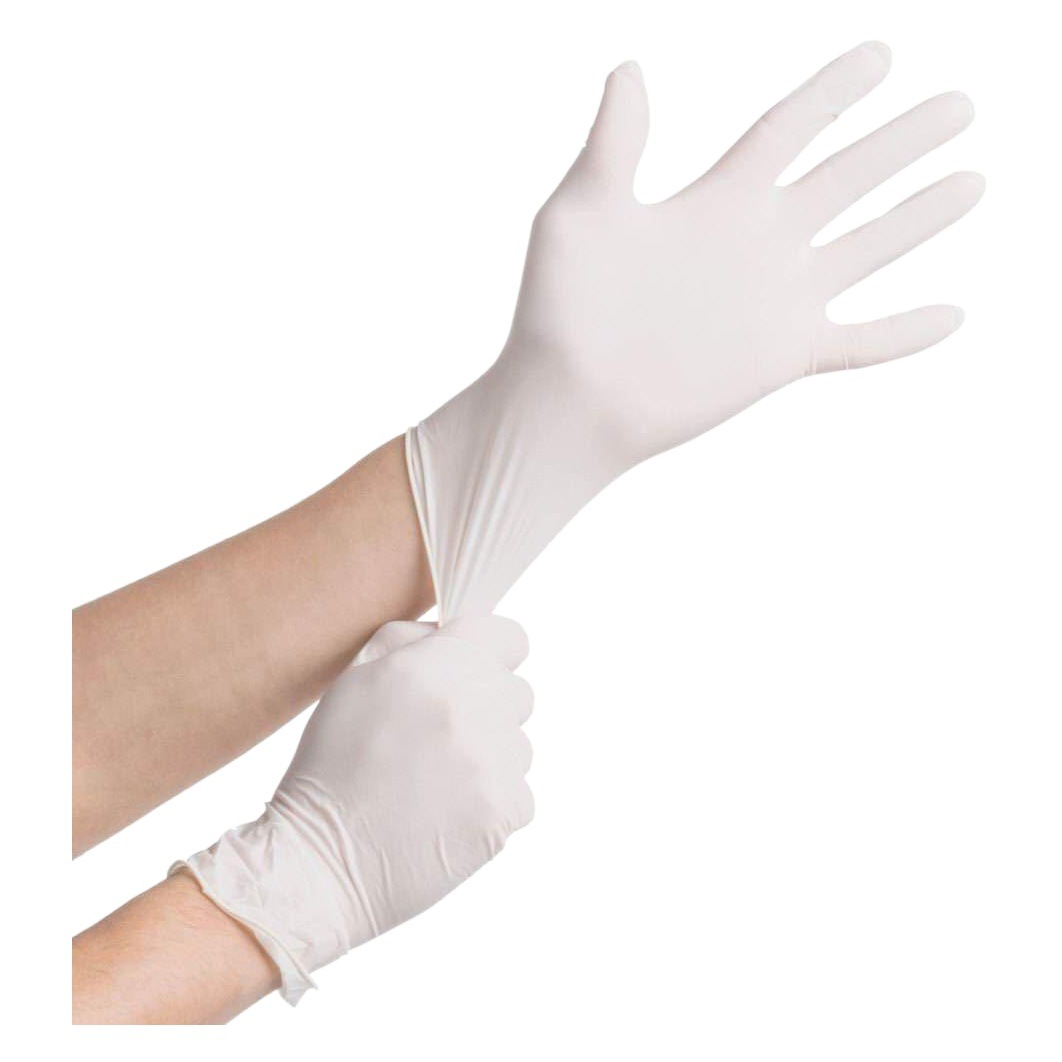 Guantes de goma sin polvo, gruesos y duraderos, antideslizantes, guantes de látex desechables para salones de belleza, fábricas de alimentos y laboratorios.