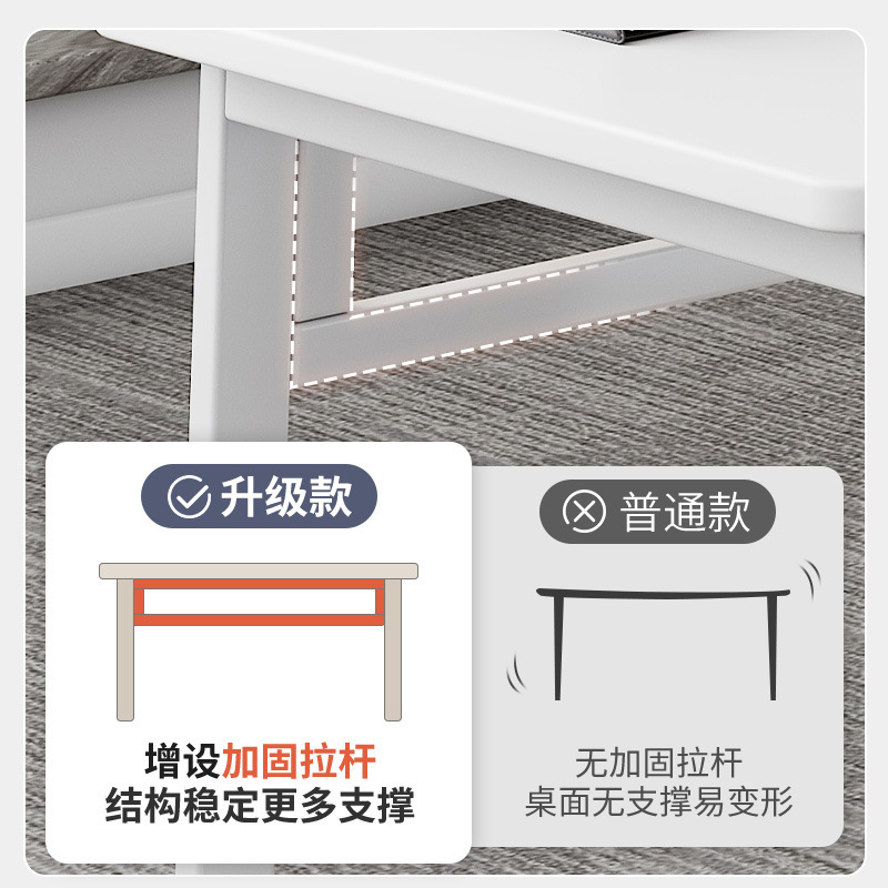 Escritorio, personal, personal doble, mesa y silla, mesa de oficina combinada, escritorio de computadora moderno simple con archivador