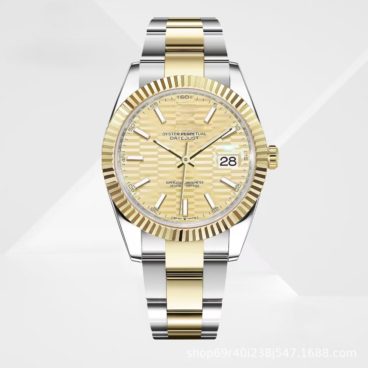 Premium Gold Log Fully Automatic Mechanical 3235 Stainless Steel Men's Watch Business Watch