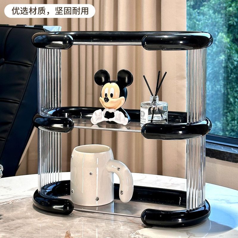 カップ収納棚テーブル置きコップ収納棚テーブルトレー家庭用ティーカップホルダー二層水切りカップホルダー|undefined