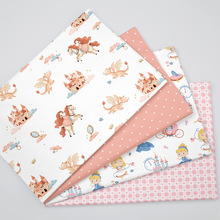 批发供应 133*72斜纹印花布 卡通印花40支棉布  1.6米幅宽