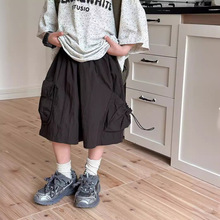 【清仓特卖】2025夏季新品儿童口袋短裤时尚男童百搭工装五分裤