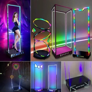 Bar Stage Colorful Beauty Tempered Glass Bar Stage Disco Door Frame Stick Ktv Dance Stick