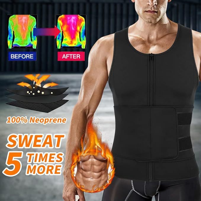 Cross-Border Neoprene Shapewear Men's Fitness Tummy Control Vest Sports Waist Trainer Sweat-Enhancing Body Shaper Belt Cross-Border Neoprene Shapewear Men's Fitness Tummy Control Vest Sports Waist Trainer Sweat-Enhancing Body Shaper Belt