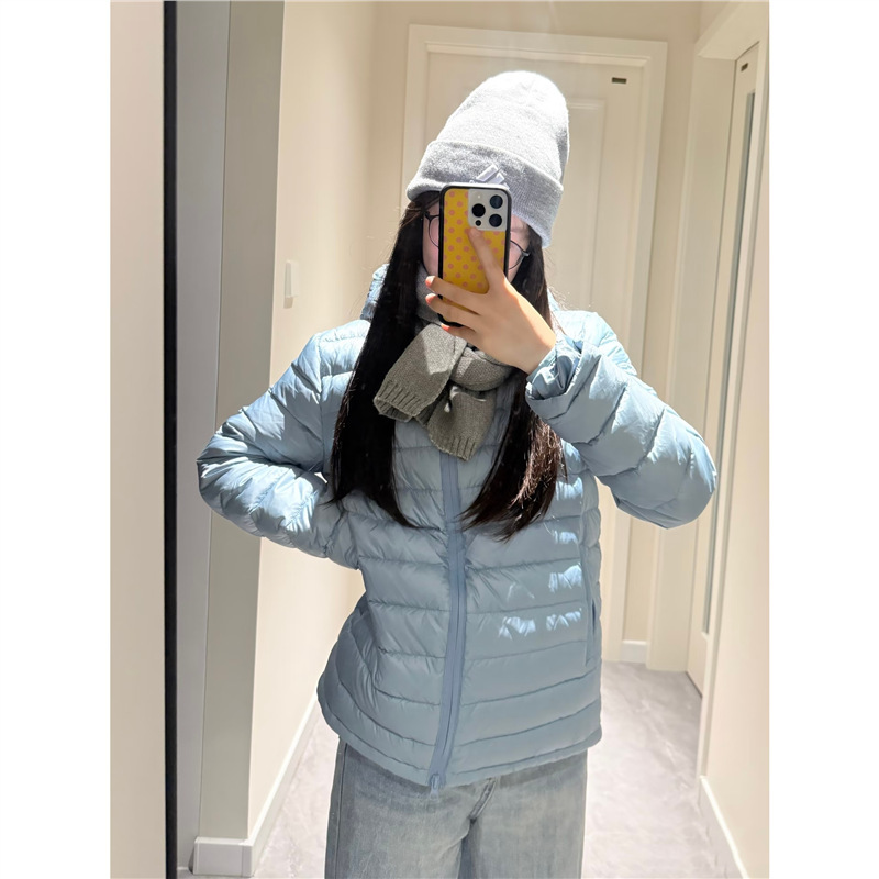 连帽轻薄户外排骨羽绒服男女2025新款白鸭绒旅行防风御寒情侣外套|undefined