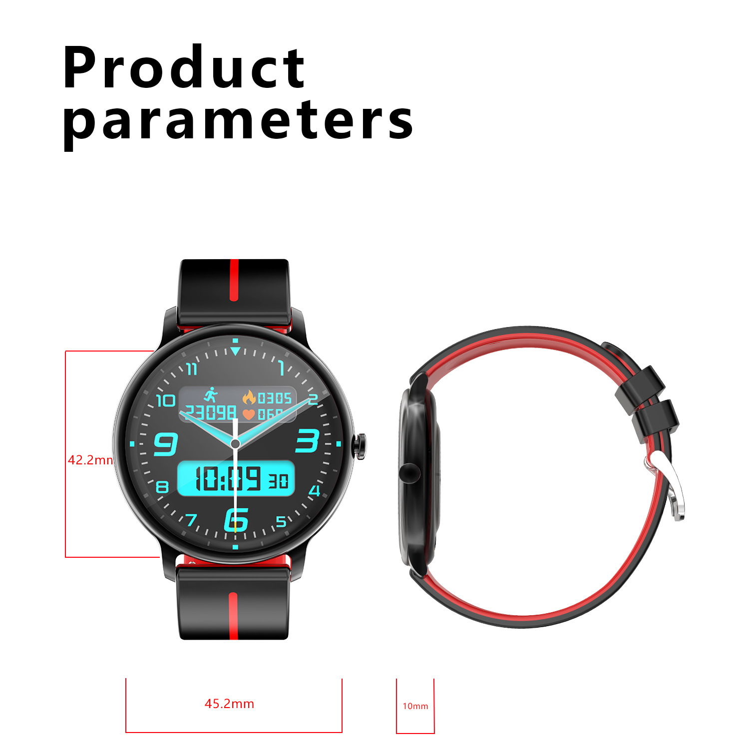 Smartwatch G98 AMOLED HD-Bildschirm Bluetooth Anruf Blutsauerstoff_voghion.com