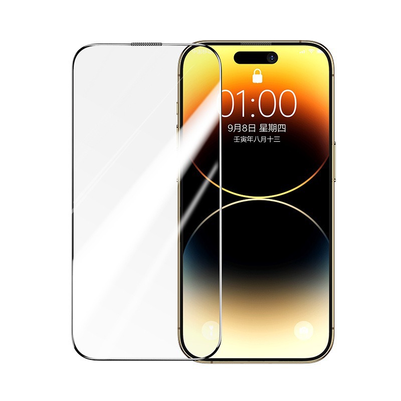 Protector de pantalla de vidrio templado Corning anti-espía de alta definición para iPhone 17 Pro Max, protector de pantalla Blue Gorilla, venta al por mayor transfronteriza