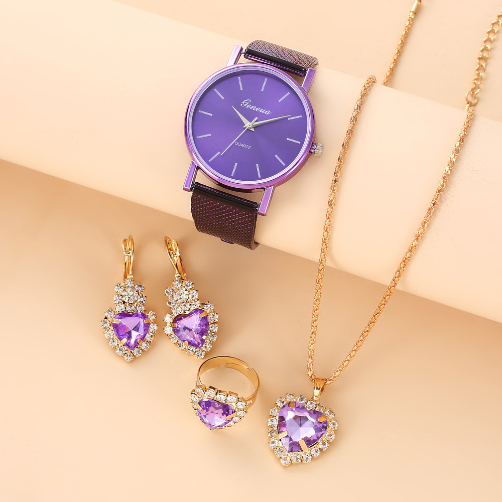 Imitation Mesh Quartz Couple Watches for Men and Women Geneva Watches Women's Watches Men's Mesh Quartz Watches Wholesale