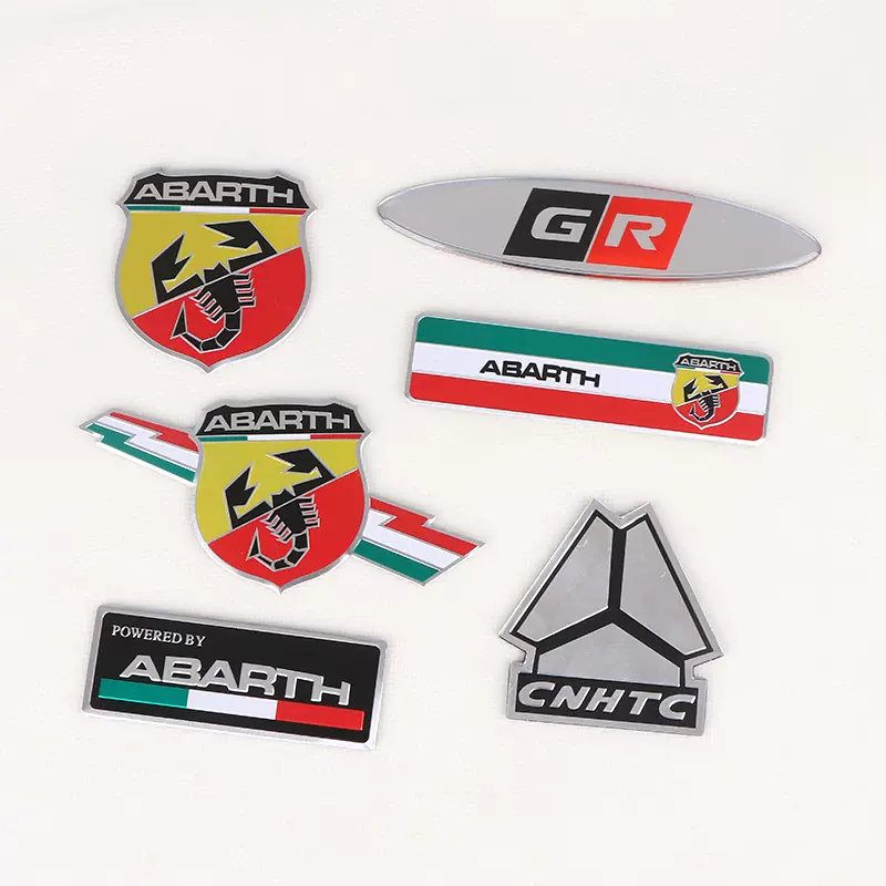 汽车装饰贴3D立体装饰车贴蝎子阿巴斯动力金属铭牌ABARTH尾标铝贴
