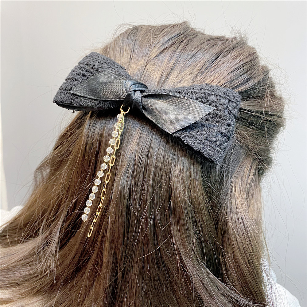 Fashion Multilayer Lace Ribbon Big Bow Hairpinpicture14