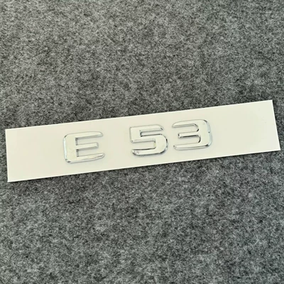 Car logo — and English lettering - e53-silver
