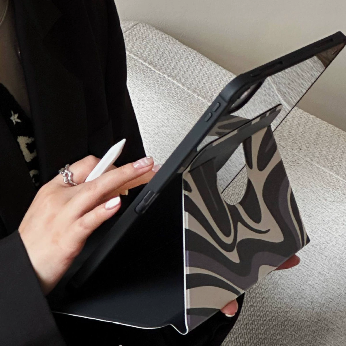 Корпус/чехол с защитной оболочкой для iPad Pro Air5 с завинчиванием защитной влагой вращающийся магнитный акриловый корпус