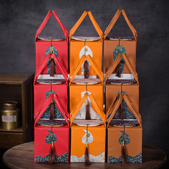 新款伴手禮茶葉罐婚禮桌糖糖果盒皮質手提箱輕奢糖盒咖啡高檔禮盒