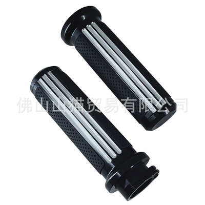 Motorcycle Handlebar Cover Harley Motorcycle Handle Cover - black-and-white