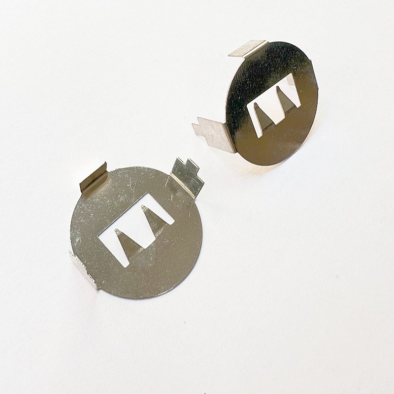 CR2032小脚电池扣 2016双层加厚电子片 2.0MM宽插脚