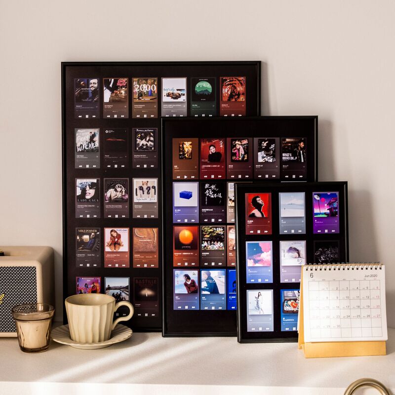 Can play music photo frame NFC chip sticker frame Star song pop album cover photo frame customization Can play music photo frame NFC chip sticker frame Star song pop album cover photo frame customization