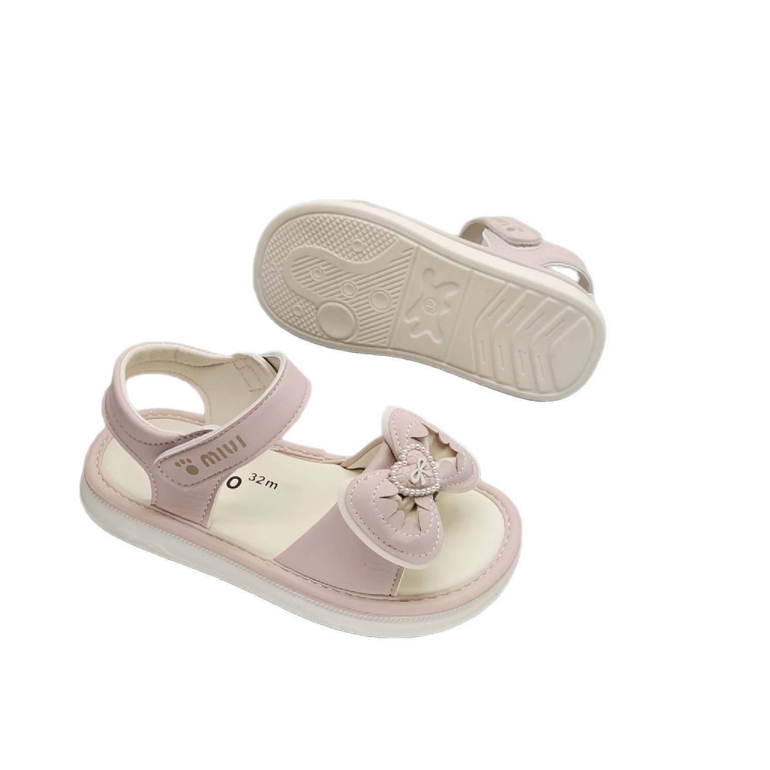 Sandalias para niñas estilo de verano 2025 estilo caliente zapatos de playa para niños zapatos de verano nuevos zapatos para niñas zapatos de princesa de estilo occidental