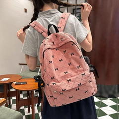 中学生・高校生向けリュックサック、和風ins風、シンプルで軽量、大容量、旅行用バックパック、カジュアルバッグ