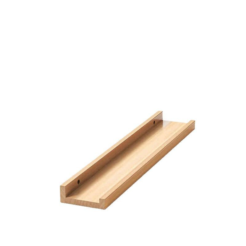 Estante de almacenamiento ultra delgado detrás de la puerta en la pared de madera sólida, espacio muy estrecho para almacenar estante de exhibición de madera de pino, estante libre de pintura