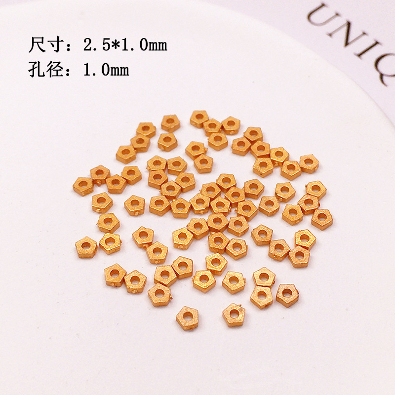 S925 Silver Gold-Plated Small Spacer Beads, Loose Beads, Accessories for Bracelets, Necklaces, String Decorations, DIY Handmade