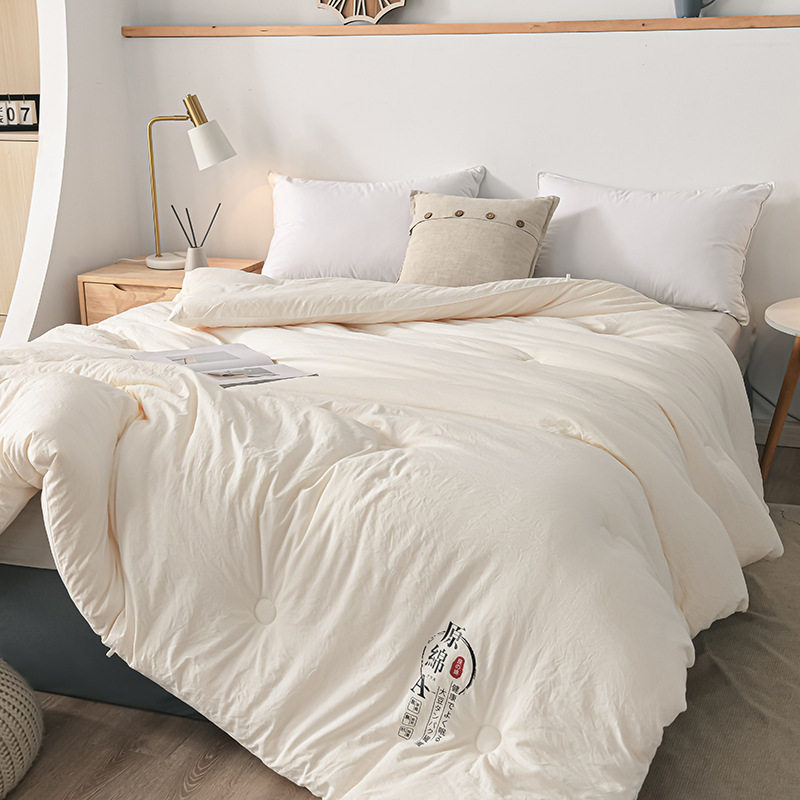 Class A raw cotton soybean quilt soybean fiber quilt core summer cool quilt spring and autumn thickened warm winter quilt cotton quilt wholesale